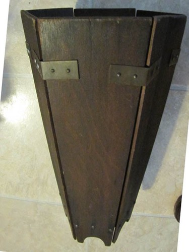 Antique mission oak wood waste - antique,